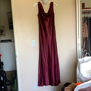 Burgundy formal dress